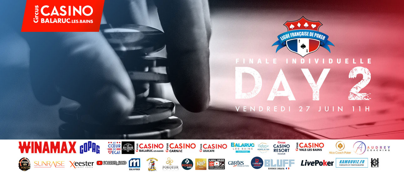 Chip count cumulé DAY 1A + DAY 1B